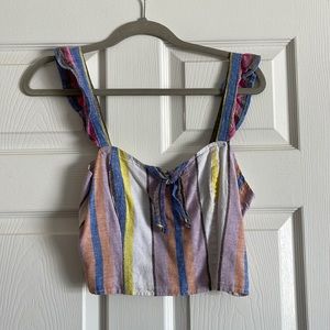 striped crop top